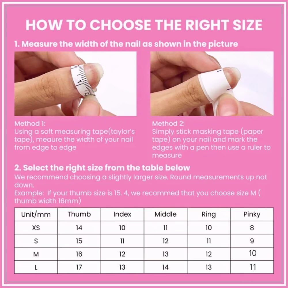 Pink Flower Square Tube Nails