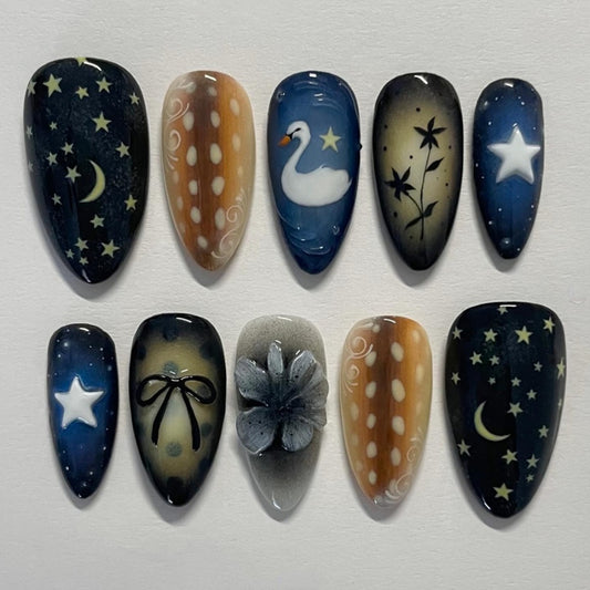 Stars and Moon